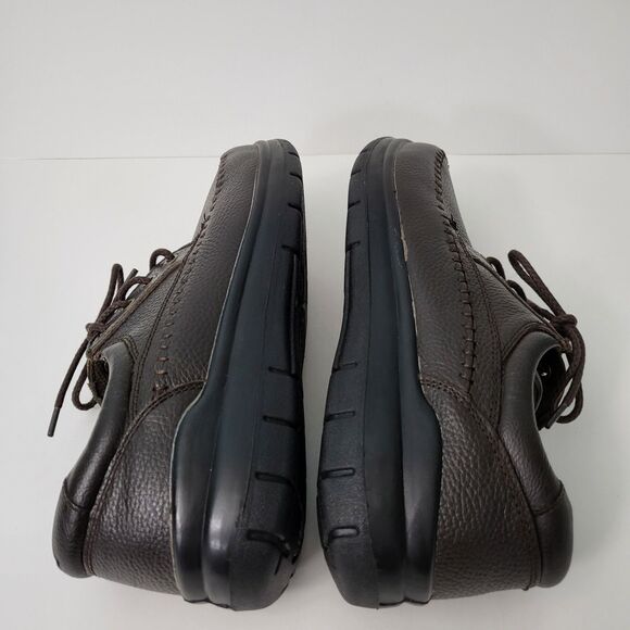 WONDERLITE Lou Shoes Mens 9.5 W Wide Width Brown Leather Casual Oxford Comfort - Picture 6 of 10